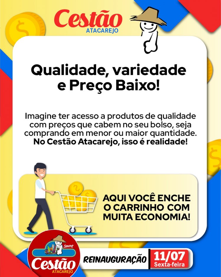 Cestão Atacarejo reinaugura loja em Barra Grande (Maraú-BA) com super ofertas para comerciantes
